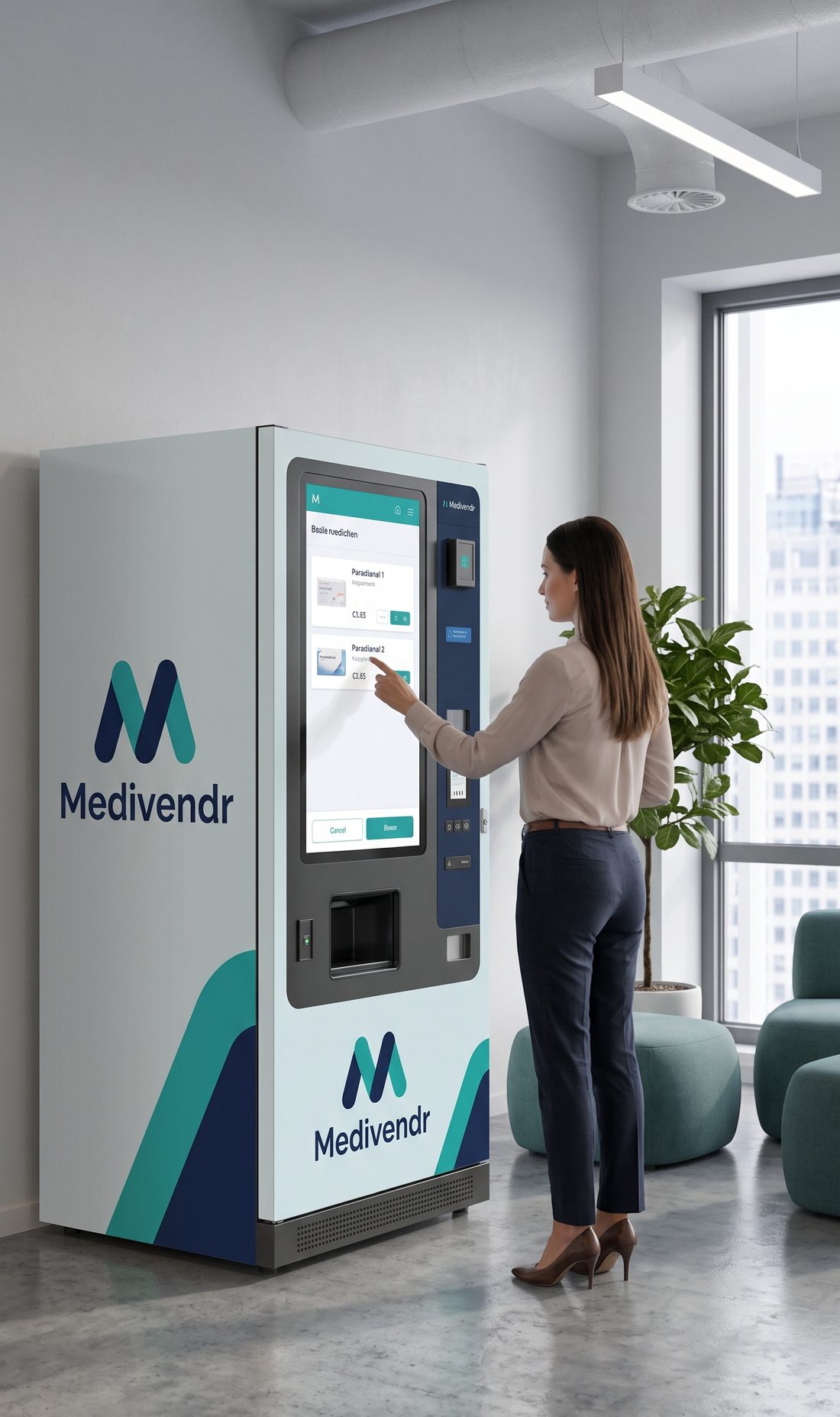 A modern smart vending interface